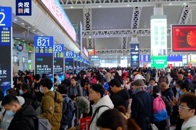 大湾区春运旅客反向出行趋势明显