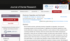 多国牙科专家证实：烟民患者改用电子烟后，牙周情况获得改进