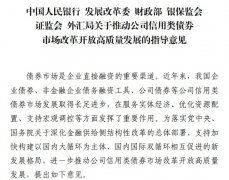  央行等六部分：克制布局化发债行为